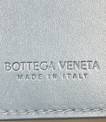 ボッテガベネタ  二つ折り財布 ライトブルー  イントレチャート    レディース  (2つ折り財布) BOTTEGA VENETA