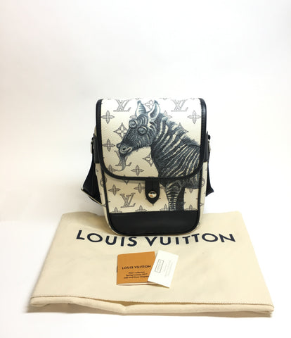Louis Vuitton Shaolder กระเป๋า Messenger BB Monogram Savannah ผ้าใบ Chapman Brothers M54247 สุภาพสตรี Louis Vuitton