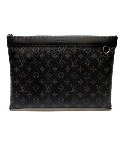 Louis Vuitton Good Condition Clutch Bag Second Bag Pochette Discovery Monogram Eclipse M62291 Men's Louis Vuitton