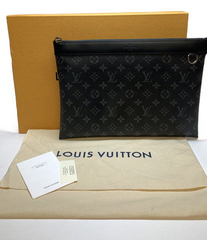 ルイヴィトン 美品 クラッチバッグ セカンドバッグ ポシェットディスカバリー モノグラム エクリプス   M62291 メンズ   Louis Vuitton