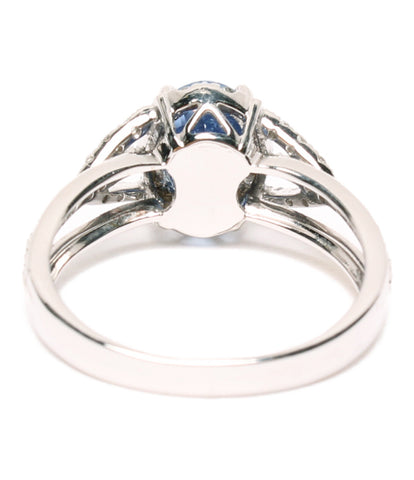 Beauty Product Ring K18WG Sapphire 2.95CT Diamond Women Size No. 15 (Ring)