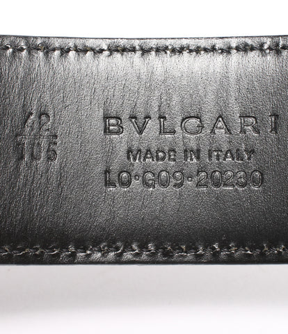ブルガリ  ロゴリング レザーベルト       メンズ  (複数サイズ) Bvlgari