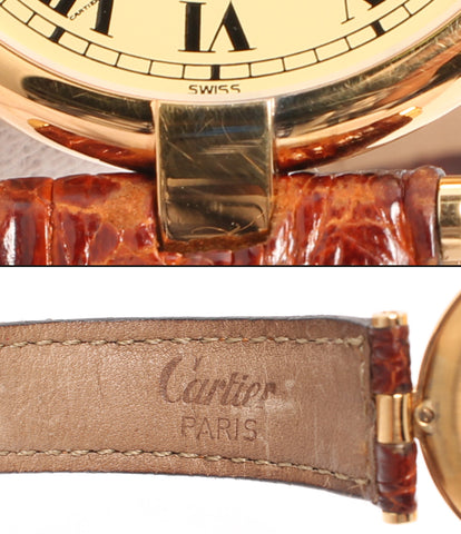 カルティエ  腕時計 マストヴェルメイユ  クオーツ ゴールド 590003 レディース   Cartier