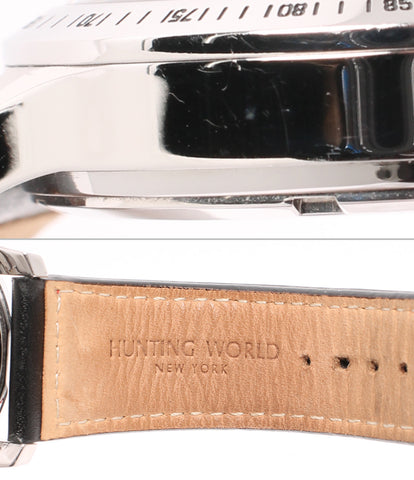 ハンティングワールド 腕時計 クロノグラフ クオーツ ブラック HW-916 