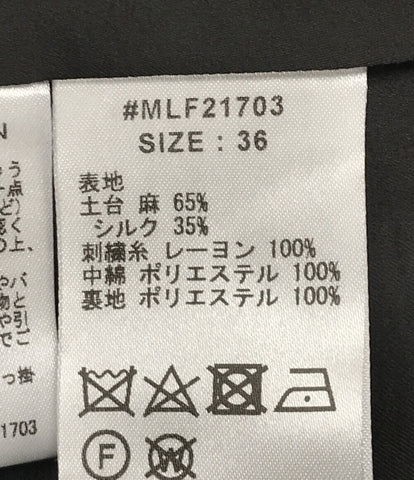 マグノリアブルゾン ジャケット 麻65％ シルク35％ MLF21703 ...