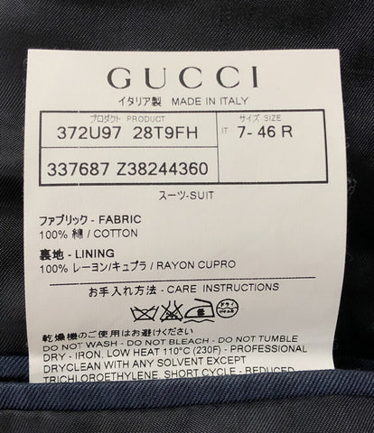 グッチ  スーツ セットアップ ネイビー      メンズ SIZE 46 (M) GUCCI