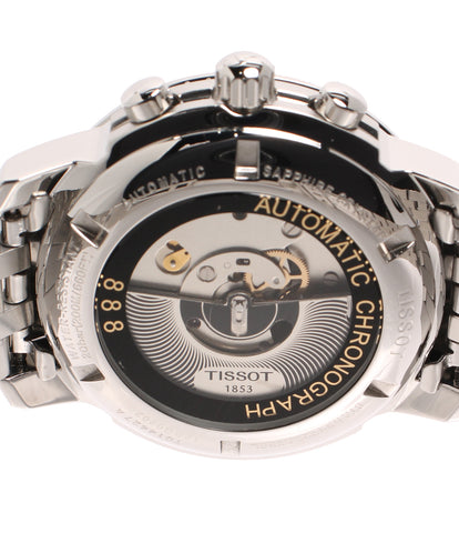 ティソ 美品 腕時計 クロノグラフ 自動巻き ブラック T014427A メンズ