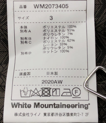 ホワイトマウンテニアリング 美品 ロングパンツ PATCHWORK TECH PANTS 20AW    WM2073405 メンズ SIZE 3 (L) White Mountaineering