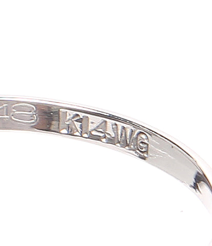 美品   リング 指輪 K14WG    レディース 10号