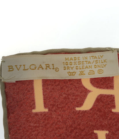 ブルガリ  スカーフ シルク100%  ロゴマニア    メンズ  (複数サイズ) Bvlgari