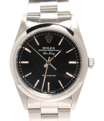 ロレックス  腕時計 エアキング  自動巻き ブラック 14000 メンズ   ROLEX