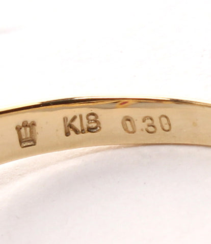 美品 リング 指輪 K18 ルビー ダイヤ      レディース SIZE 9号 (リング)