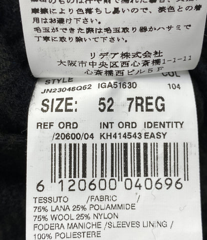 ラルディーニ 美品 チェスターコート チェック柄 メンズ SIZE 52 (XL
