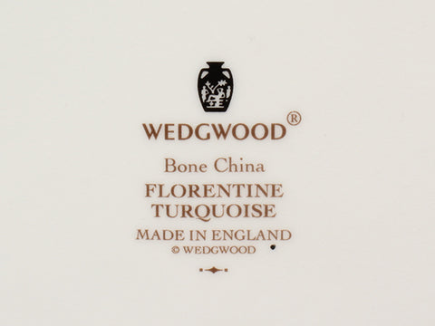 ウェッジウッド  プレート 皿 27cm  フロレンティーン ターコイズ FLORENTINE TURQUOISE       WEDGWOOD