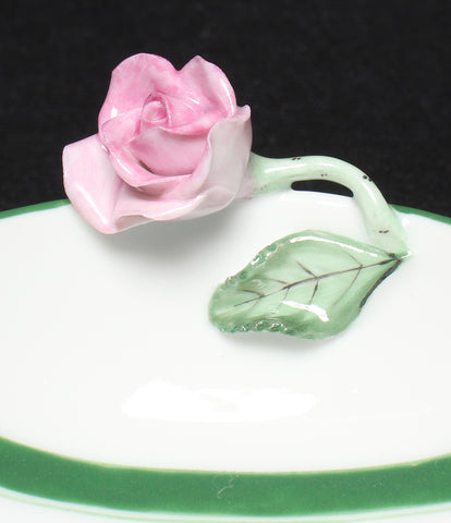 ヘレンド 美品 ティーポット型トレイ 小皿  ウィーンの薔薇       Herend
