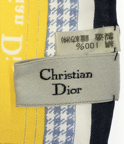 クリスチャンディオール  スカーフ シルク100% ドット柄      レディース  (複数サイズ) Christian Dior