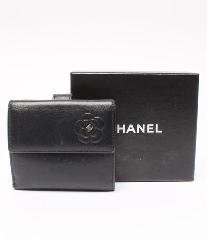 シャネル  Ｗホック二つ折り財布 カメリア      レディース  (2つ折り財布) CHANEL