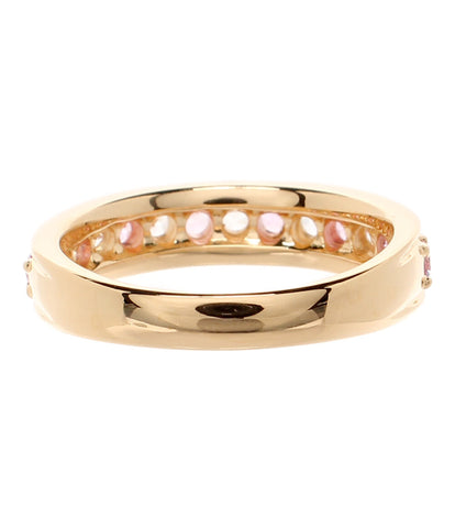 ヴァンドーム 美品 リング 指輪 K18 ピンクサファイア ホワイト ...