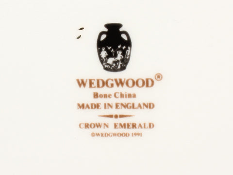 ウェッジウッド  プレート 大皿 31cm グリーン  クラウン エメラルド CROWN EMERALD       WEDGWOOD