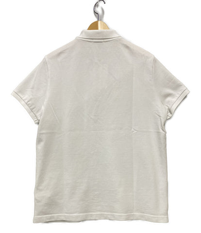 モンクレール 半袖ポロシャツ ホワイト ワンポイント メンズ SIZE L (L 