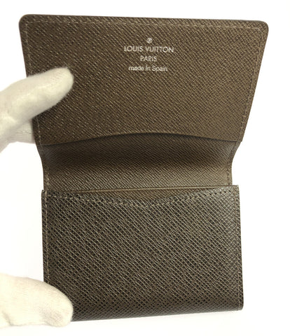 ルイヴィトン 美品 名刺入れ カードケース アンヴェロップ カルト ドゥ ヴィジット タイガ グリズリ   M30928 メンズ  (複数サイズ) Louis Vuitton