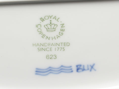 ロイヤルコペンハーゲン 美品 オーバルディッシュ 皿 プレート ボウル 23cm  ブルーパルメッテ       Royal Copenhagen