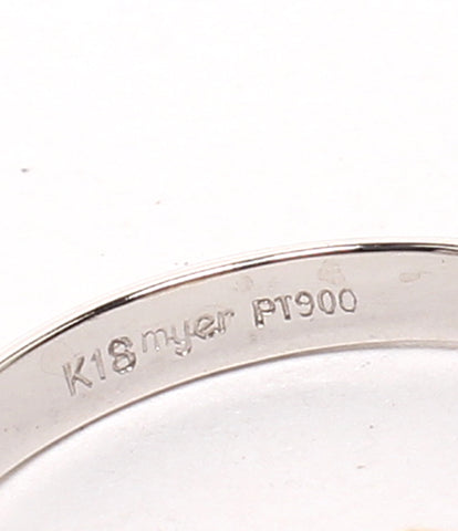 美品 リング 指輪 K18 Pt900 ハートモチーフ      レディース SIZE 10号 (リング)