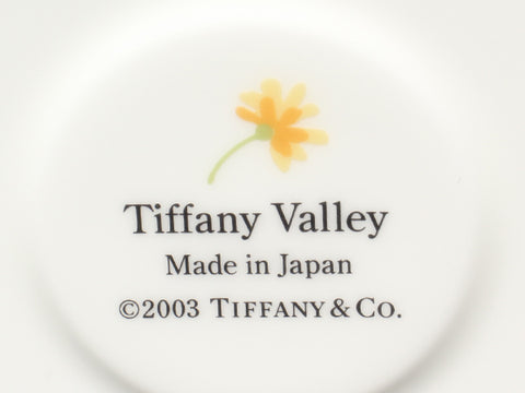 ティファニー 美品 カップ＆ソーサー 2客セット ペア  バレー VALLEY       Tiffany＆Co.