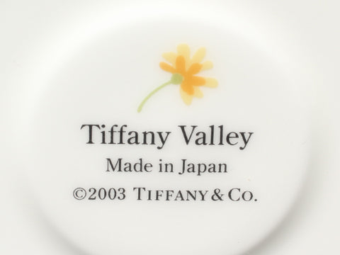 ティファニー 美品 カップ＆ソーサー 2客セット ペア  バレー VALLEY       Tiffany＆Co.