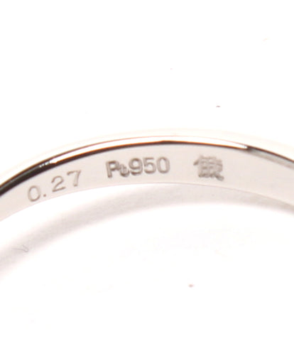 美品 リング 指輪 Pt950 D0.27      レディース SIZE 11号 (リング) NIWAKA