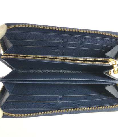 LOUIS VUITTON Paillettes Blue Sequin Damier Ebene Long Wallet N63172 New  W/Tag