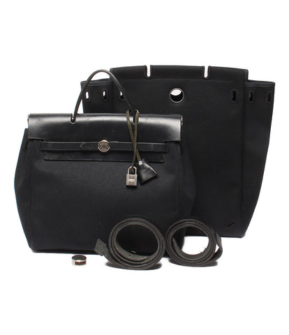 エルメス エールバッグ アドPM 2WAY ハンド バックパック替えバッグ付き使いやすい希少の黒