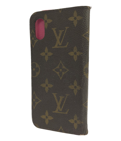 ルイヴィトン  スマホケース 手帳型 粘着式 iPhoneX フォリオ モノグラム ローズ   M63444 レディース  (複数サイズ) Louis Vuitton
