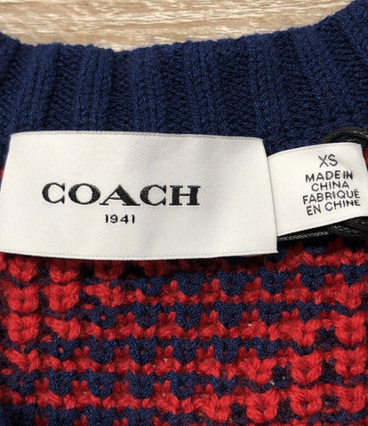 コーチ  長袖ニット Jacquard V Neck Sweater      メンズ SIZE XS (XS以下) COACH