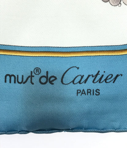 カルティエ  スカーフ シルク100% パール 宝石柄      レディース  (複数サイズ) Cartier