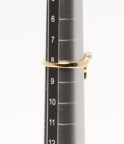 ミキモト 美品 リング 指輪 K18 パール リボンモチーフ       レディース SIZE 8号 (リング) MIKIMOTO