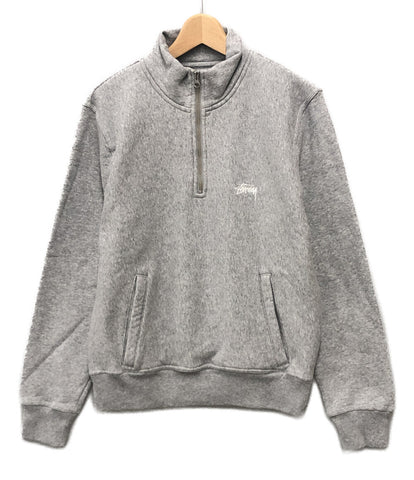 ステューシーハーフジップSTUSSY ハーフジップ スウェット 美品