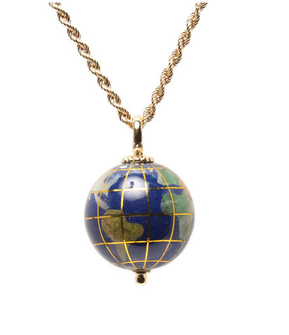 ビンテージ 750（K18）世界地図/地球 ペンダント トップ 地球儀pendantpilsner