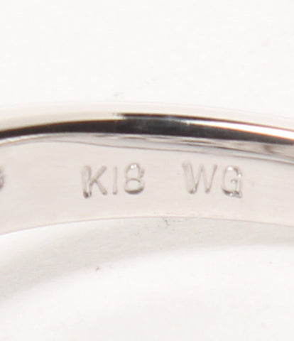 美品   リング 指輪 K18WG D0.03ct    レディース 12号