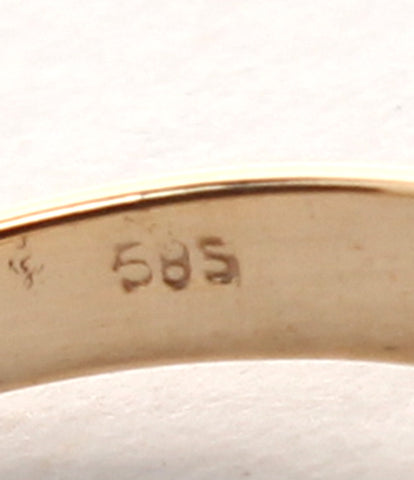 美品 リング 指輪 K14 585 D0.020ct      レディース SIZE 9号 (リング)