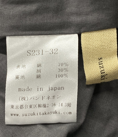 スズキタカユキ 美品 ロングフレアスカート ギャザースカート     S231-32 レディース  (S) suzuki takayuki