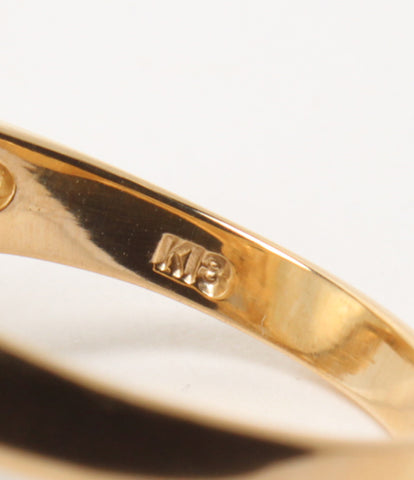 美品 リング 指輪 K18 ムーンストーン 乳白色 レディース SIZE 10号 ...