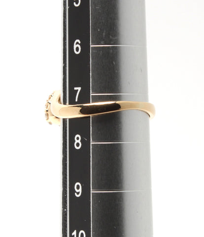美品 リング 指輪 K18 D0.24ct ハートモチーフ      レディース SIZE 7号 (リング)