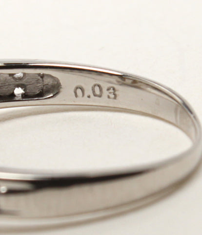 美品 リング 指輪 Pt900 パール メレD      レディース SIZE 7号 (リング)