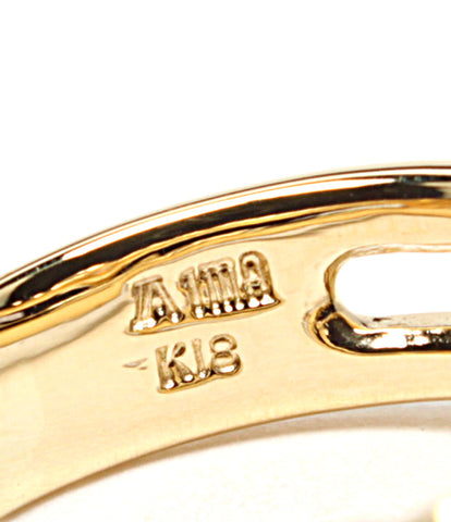 美品 リング 指輪 K18 D0.618 ラウンドブリリアント マーキス      レディース SIZE 8号 (リング)