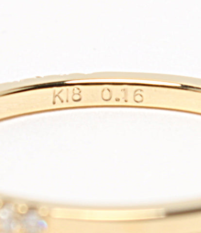 美品 リング 指輪 K18 D0.16ct　      レディース SIZE 9号 (リング)