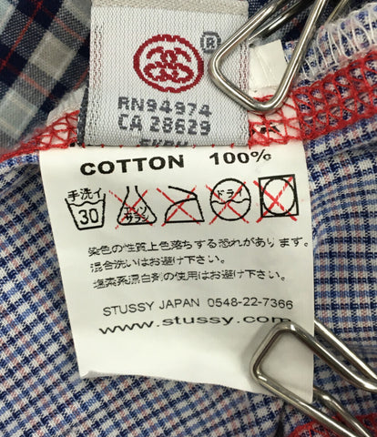 ステューシー 美品 半袖マルチチェックシャツ      メンズ SIZE XL (XL以上) STUSSY