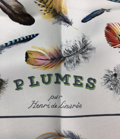 商品説明エルメス シルク100％ カレ90 PLUMESII スカーフ（未使用　展示品）