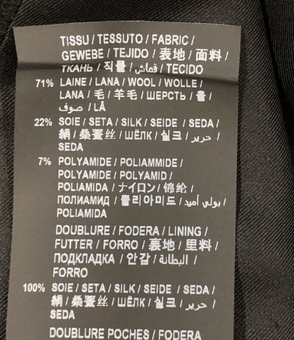 サンローランパリ 美品 シルク混 テーラードジャケット メンズ SIZE 44