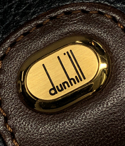 dunhill【極美品】dunhill(ダンヒル) ロゴプレート ゴールド金具 レザー 長財布